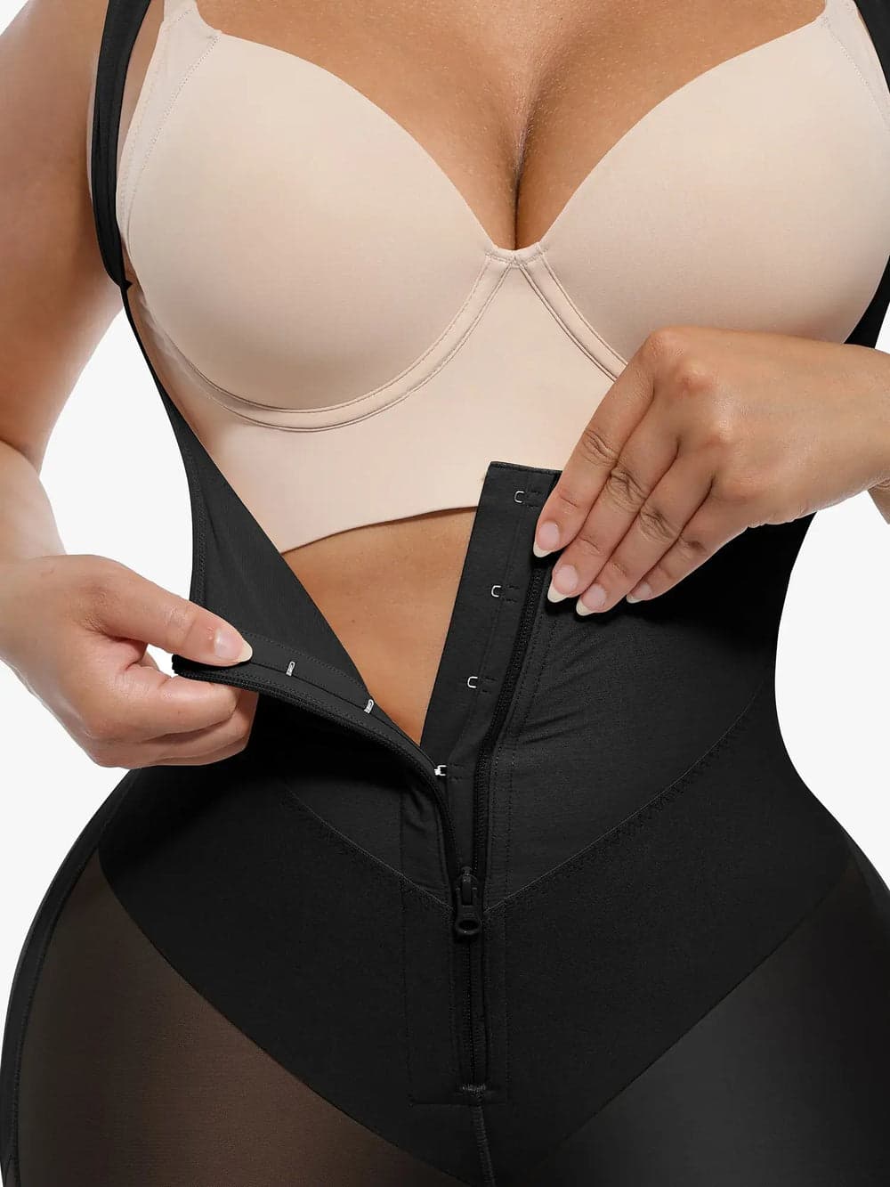 Feelingirl : U-Shaped Faja Tummy Control Butt Lift Bodysuit